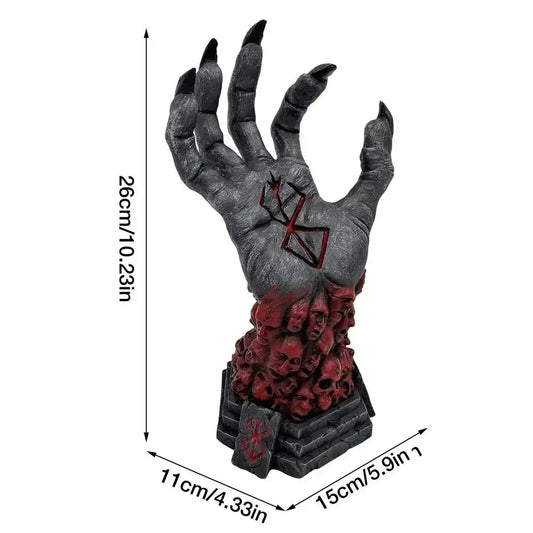 Gothic Witch's Hand Wall Hook – Resin Ornament for Keys, Bags & Mystical Wall Decor